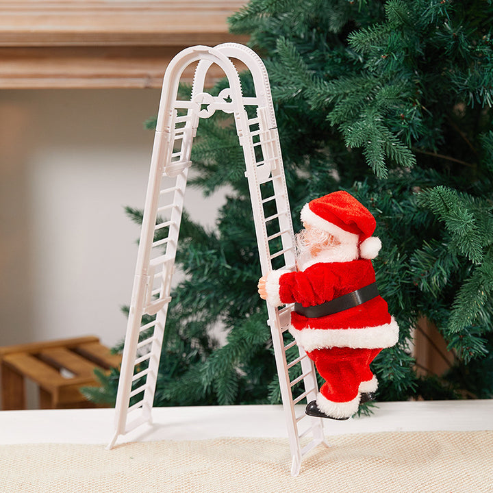 Dekorativer Weihnachtsmann mit Glöckchen Karnz