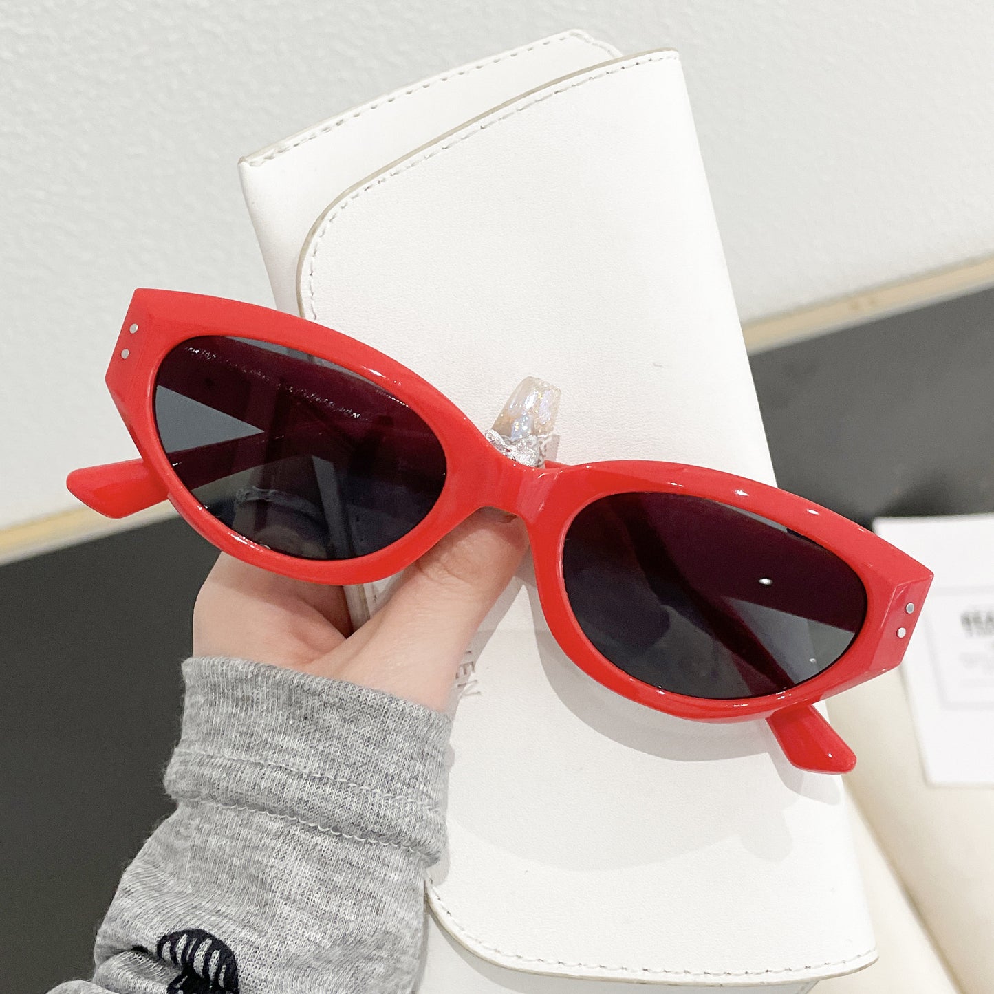 Damen modische Cat-Eye Sonnenbrille Karnz