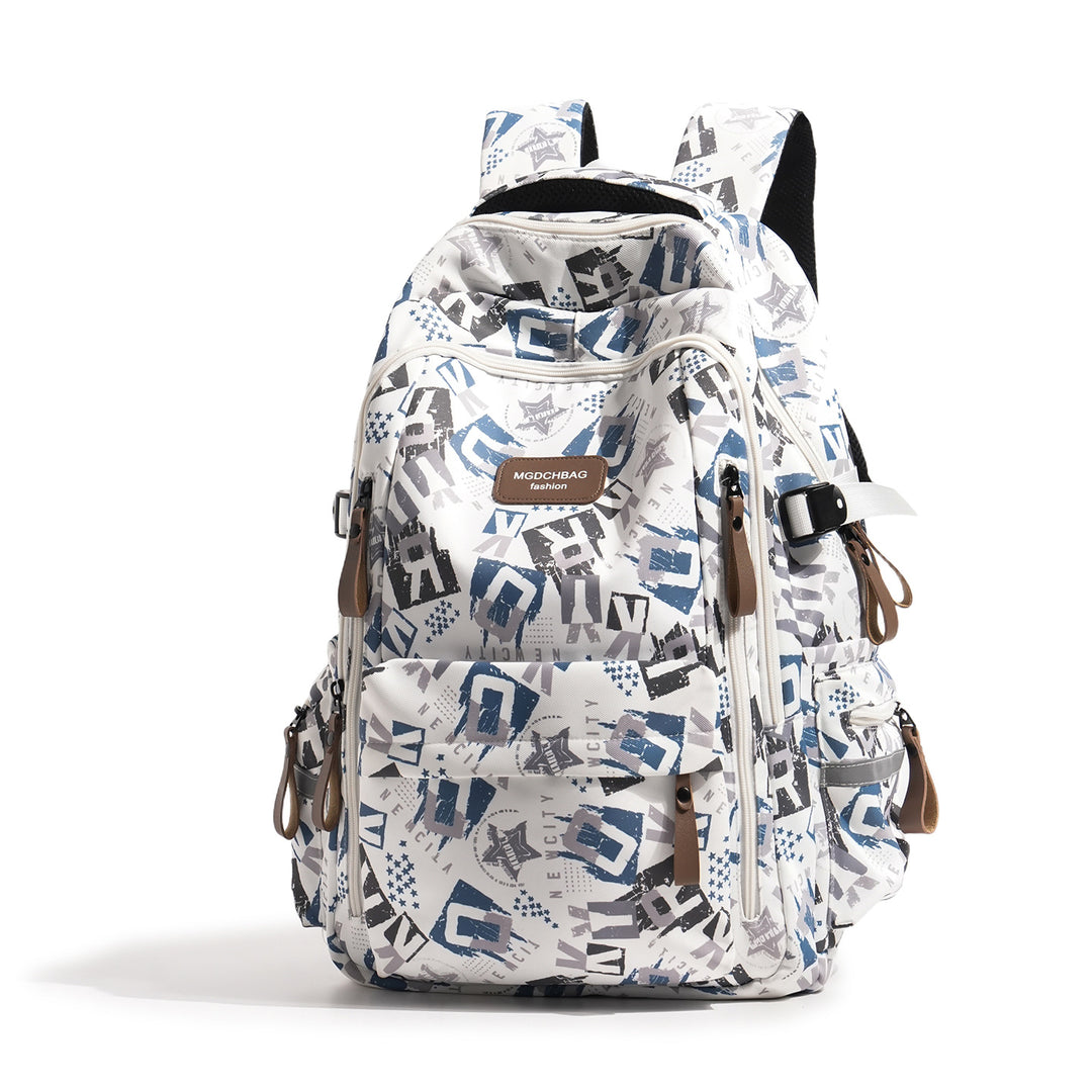 Stylischer Mehrfachfächer Grafikdruck Rucksack Karnz