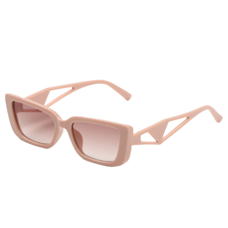Damen quadratische Sonnenbrille mit innovativem Designelement Karnz