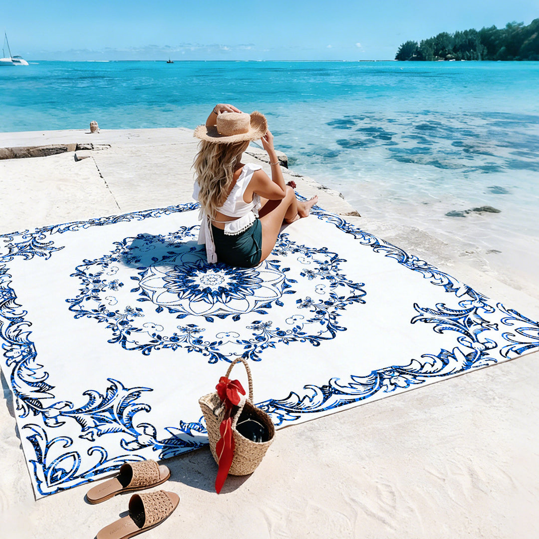 Mandala Design Strandmatte Karnz