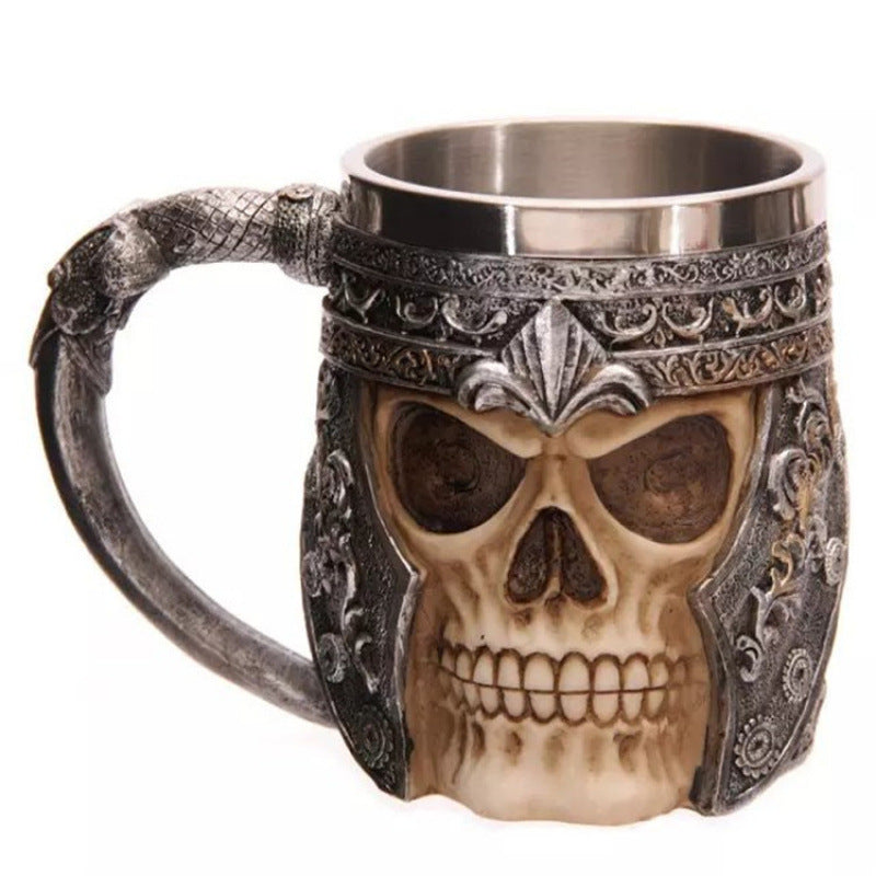Bierkrug mit Totenkopf-Design Karnz