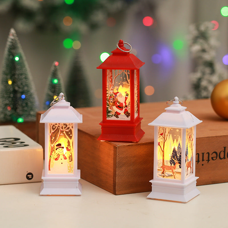 Nostalgische Weihnachtslaterne mit LED-Leuchte Karnz