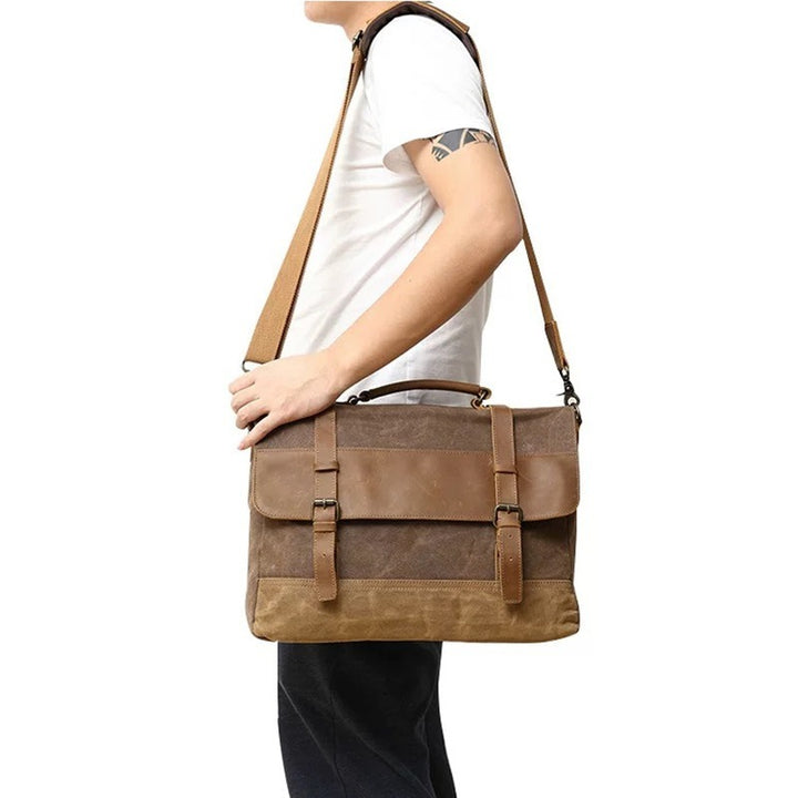 Robuste Aktentasche mit Vintage-Design Karnz