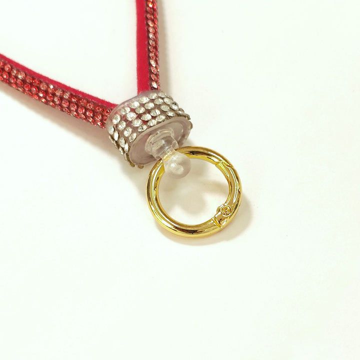Glitzernder Strass-Handy-Lanyard Karnz