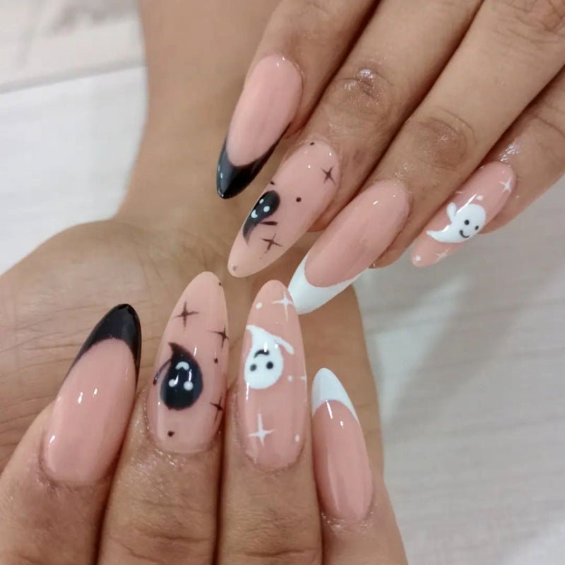 Kreatives Halloween-Themen Press-On Nagelset Karnz