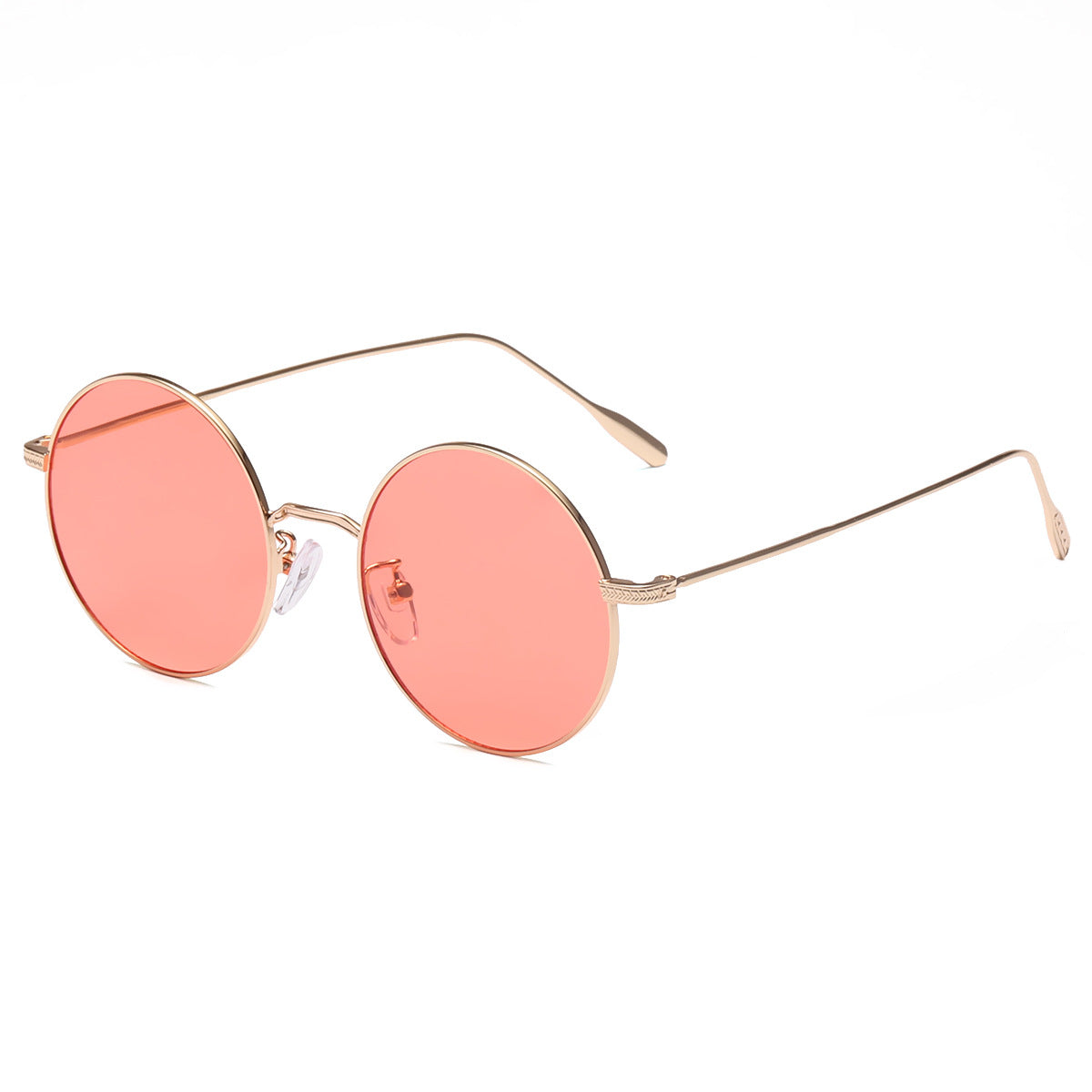 Damen runde Sonnenbrille mit elegantem Metallrahmen und polarisierten Gläsern Karnz