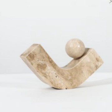 Abstrakte Beton Regenbogen Skulptur