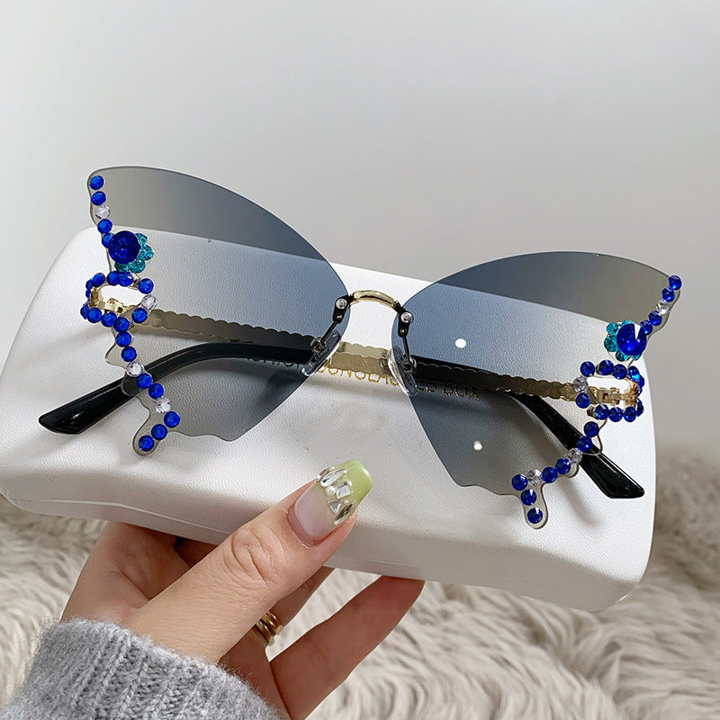 Damen extravagant designte Sonnenbrille Karnz
