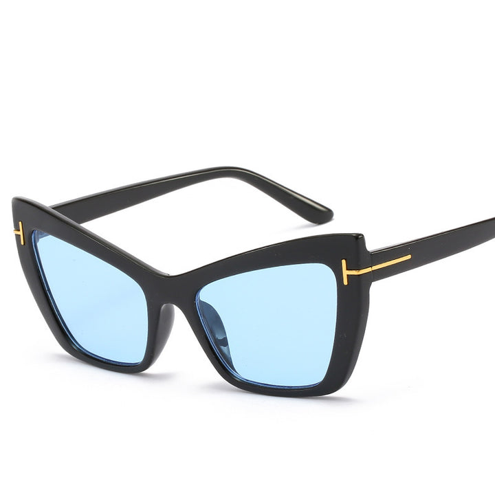 Cat-Eye-Rahmen-Sonnenbrille mit verlaufenden Gläsern Karnz
