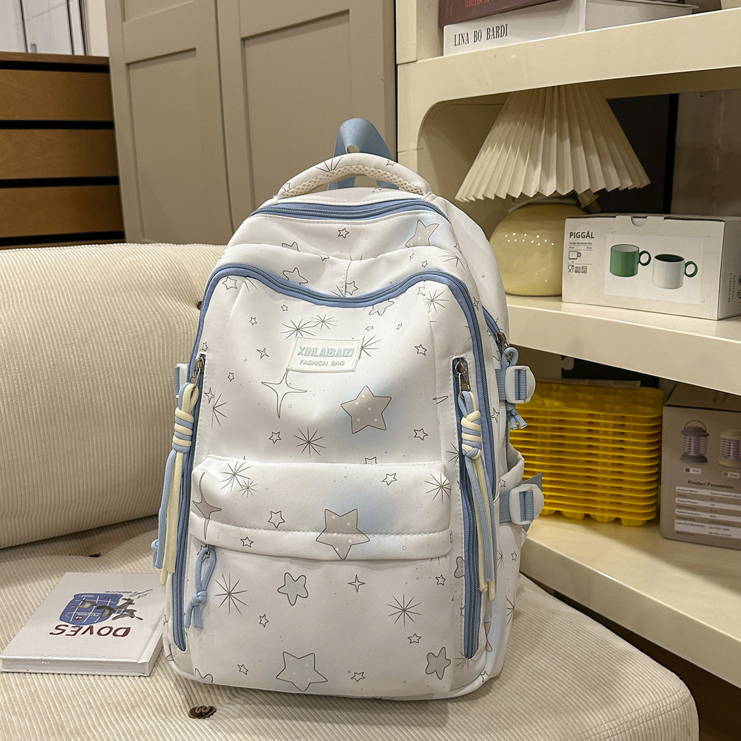 Stilvolle Stern-verzierte Schul-Rucksack Karnz