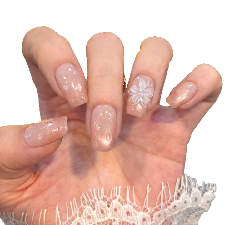 Florale verzierten Press-On Nagel-Set Karnz