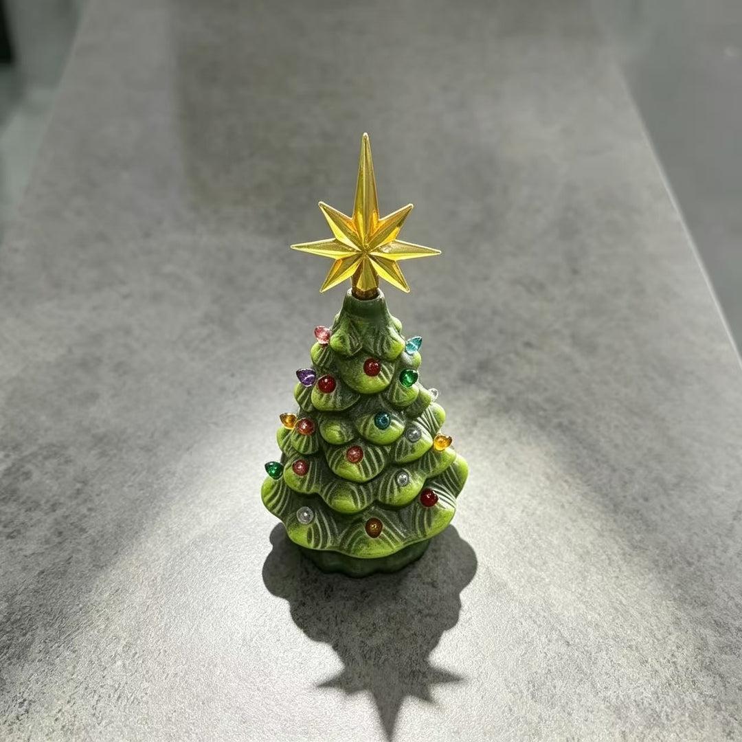 Dekorative Keramische Weihnachtsbaumfigur Karnz