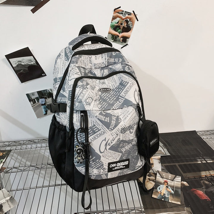 Grafikdesign Multi-Pocket Rucksack Karnz