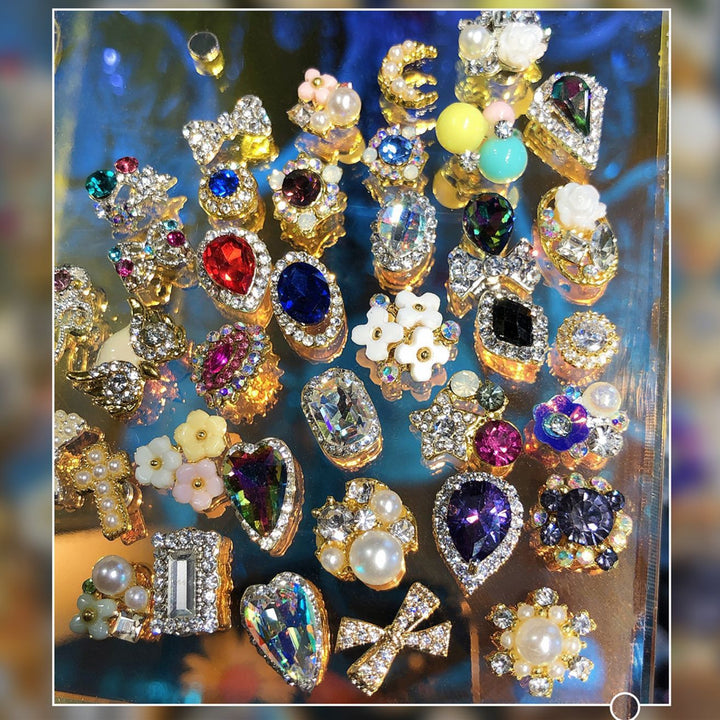 Dekorative Strass Nagelkunst Zubehör