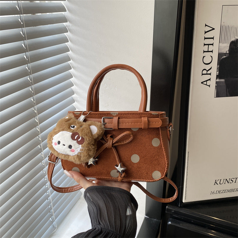 Verspielte Polka-Dot Mini-Handtasche