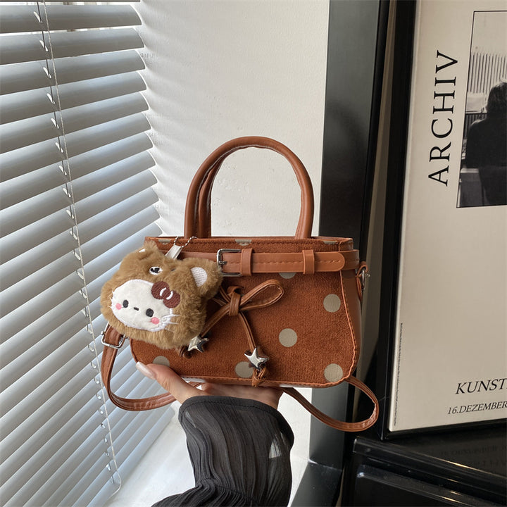 Verspielte Polka-Dot Mini-Handtasche