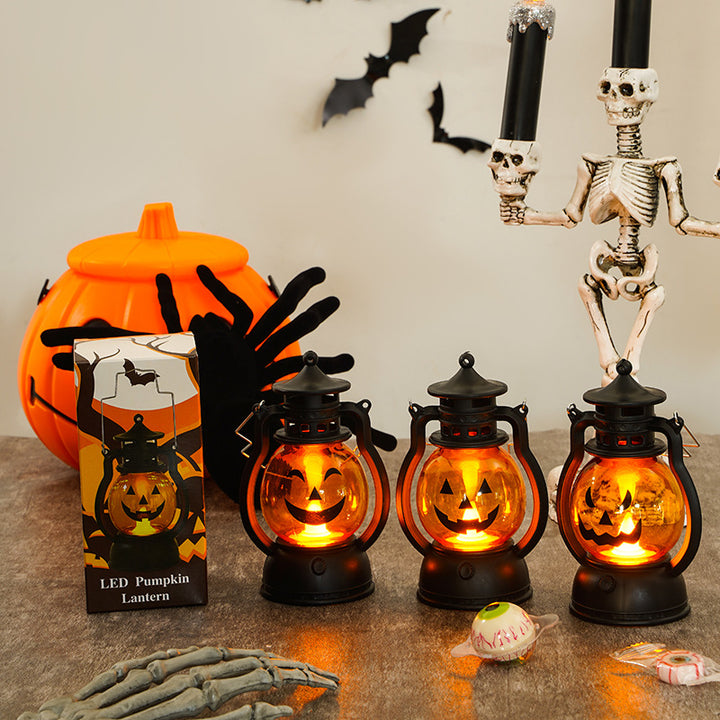 LED Kürbislaterne Dekorative Batteriebetriebene Halloween Tischleuchte