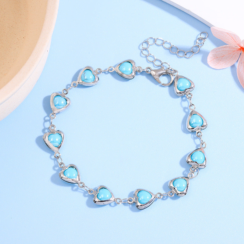 Herzförmiges Link-Armbändchen Karnz
