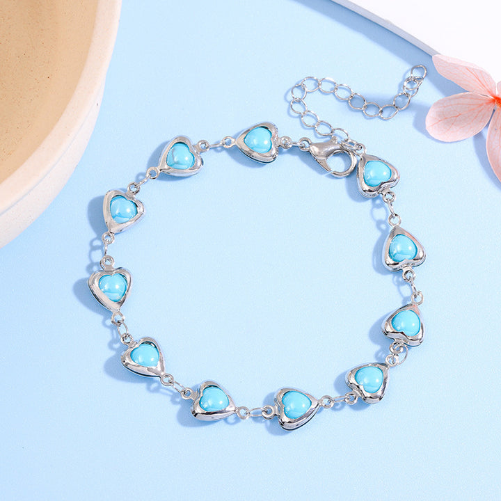 Herzförmiges Link-Armbändchen Karnz