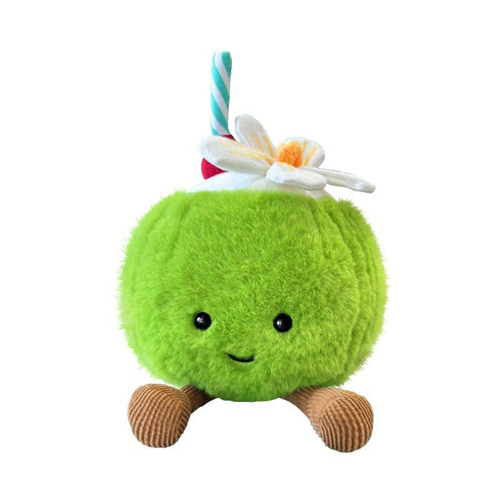 Plüsch-Palmenbaum-Charakter Sitzende Softtoy mit gesticktem Gesicht und Cord-Beinen Karnz