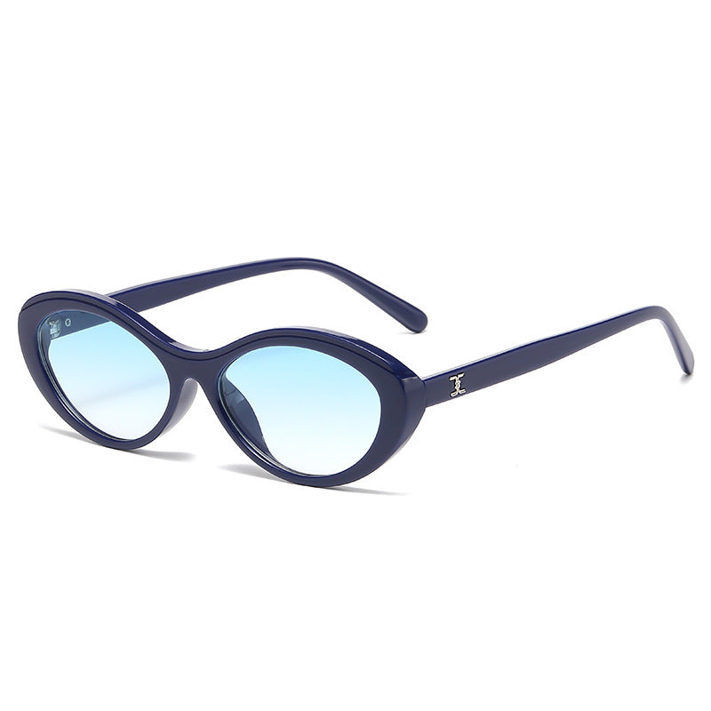 Damen stilvolle Sonnenbrille im ovalen Design Karnz