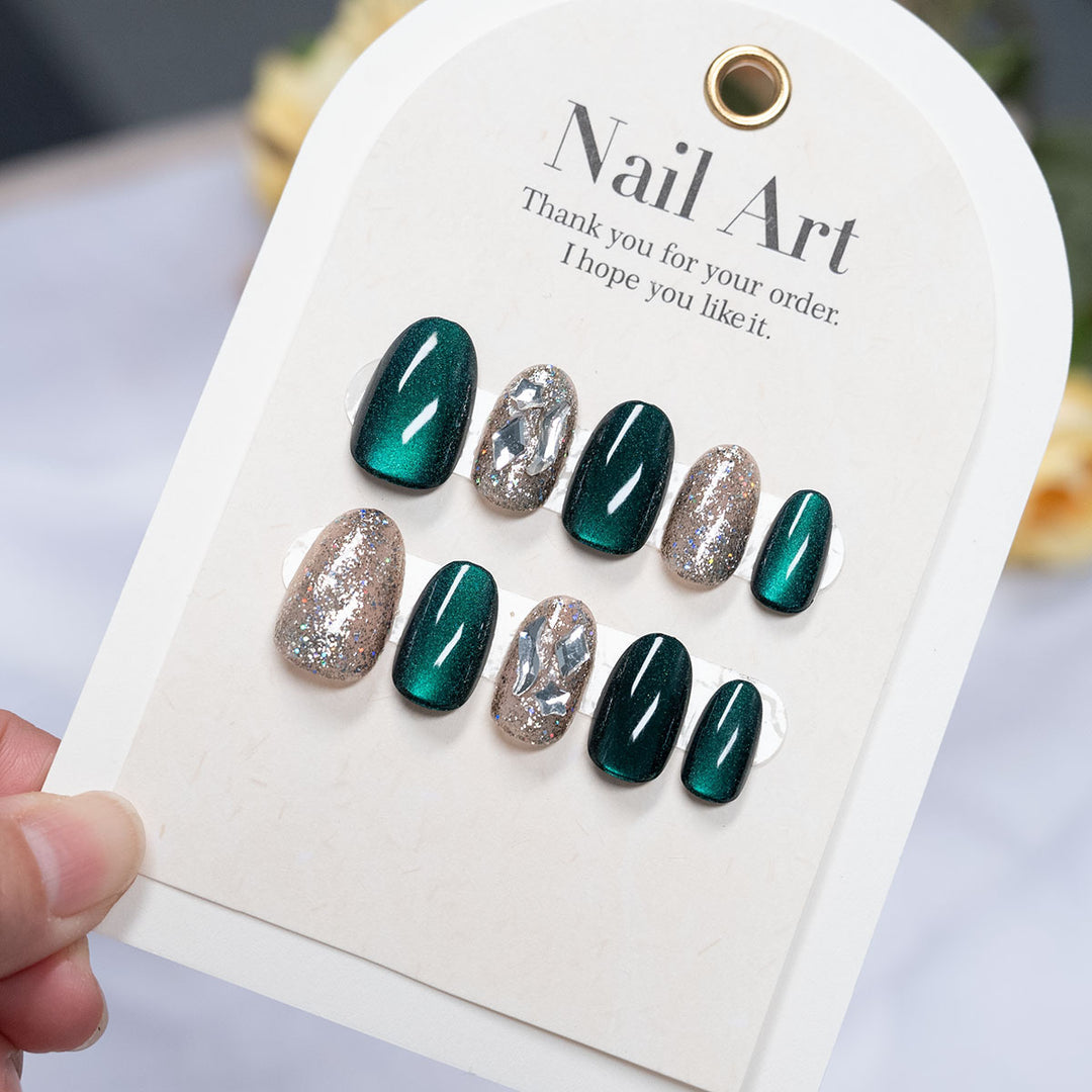 Hochglanz Press-On Nagelkunst