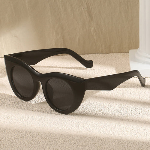 Damen Cat-Eye Sonnenbrille mit breitem Rahmen und UV-Schutz Karnz