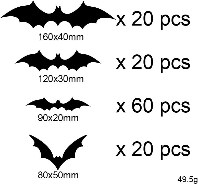 Dekoratives Bat Wandkunst-Set Karnz