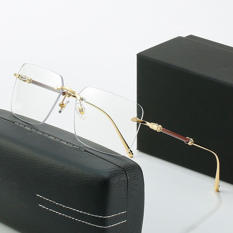 Damen modische Sonnenschutzbrille mit quadratischem Rahmen und luxuriösen Akzenten Karnz