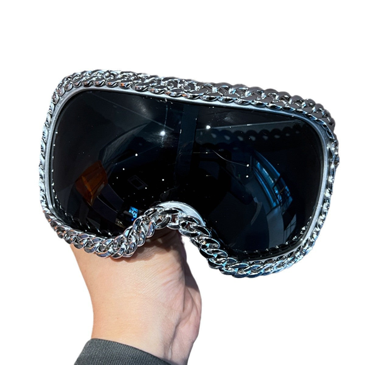 Damen Skibrille mit luxuriösem Kettenrahmen Karnz