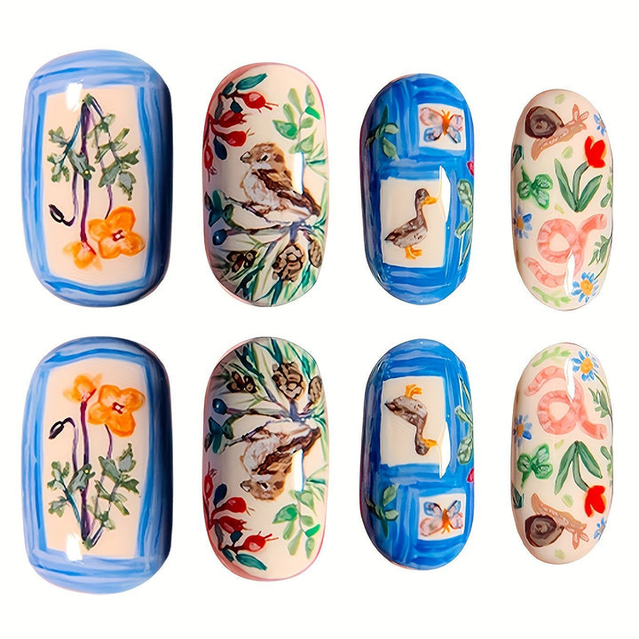 Kreatives Künstlerisches Press-On Nagelset Karnz