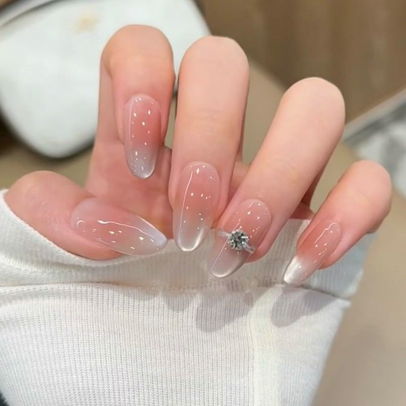 Glänzendes dekoratives Press-On-Nagelset Karnz