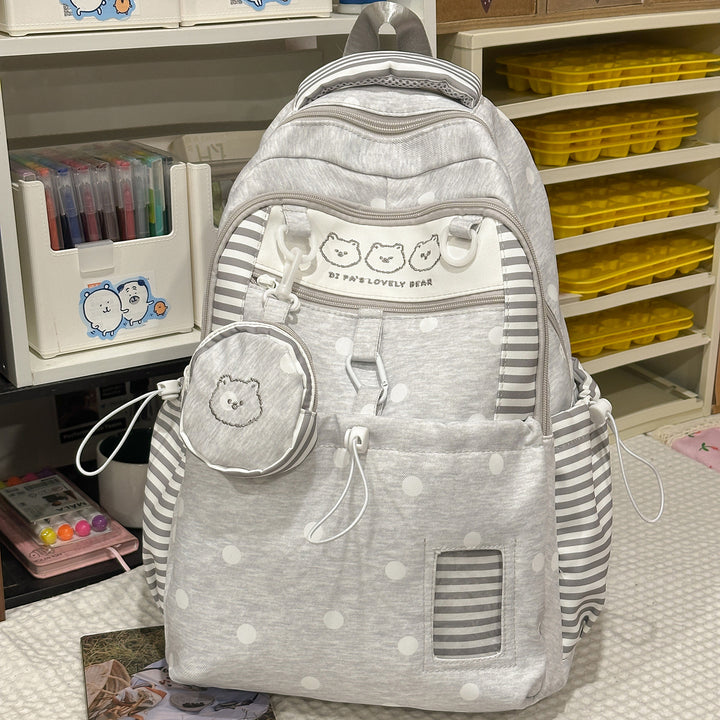 Multi-Taschen Sternmuster Rucksack Karnz