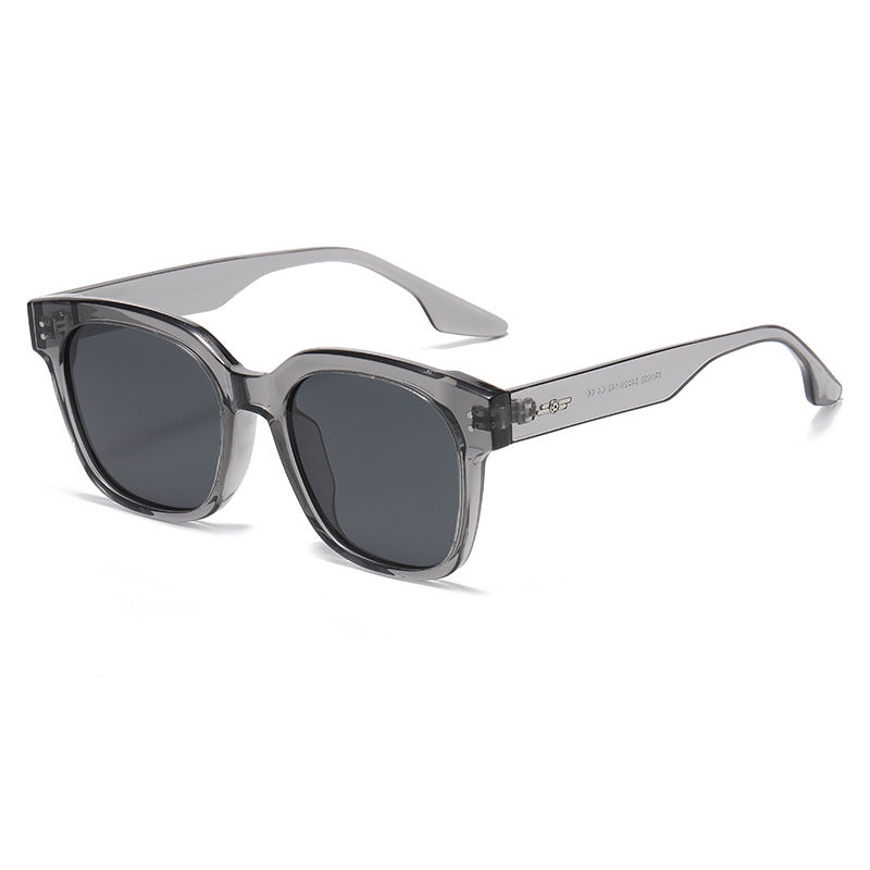 Übergroße geometrische Rahmenbrille