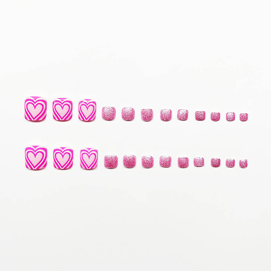 Künstlerische Pediküre Nail Art Karnz