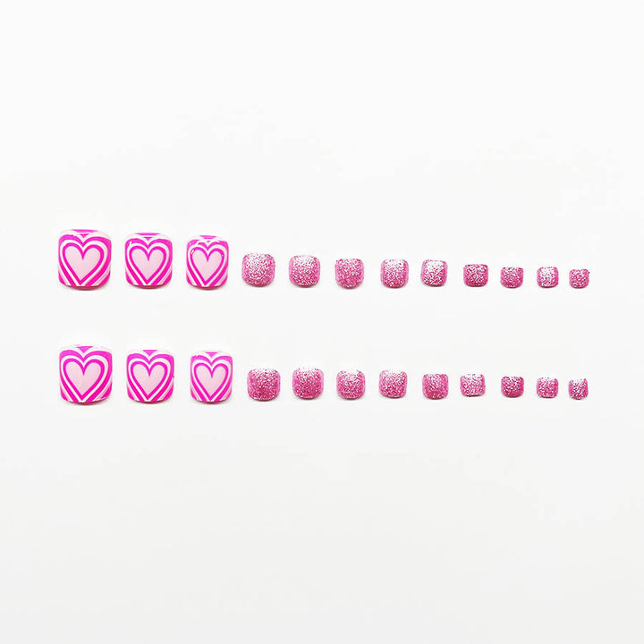 Künstlerische Pediküre Nail Art Karnz