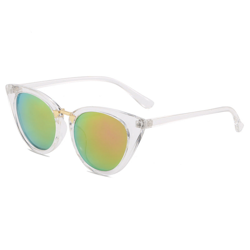 Damen Cat-Eye Sonnenbrille mit elegantem goldenen Detail Karnz