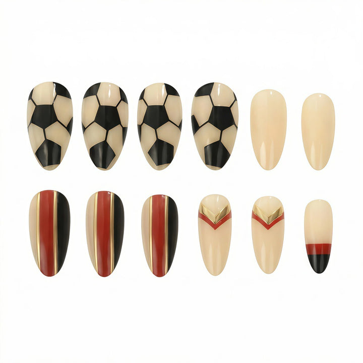 Kreative Fußball Nagelkunst Karnz