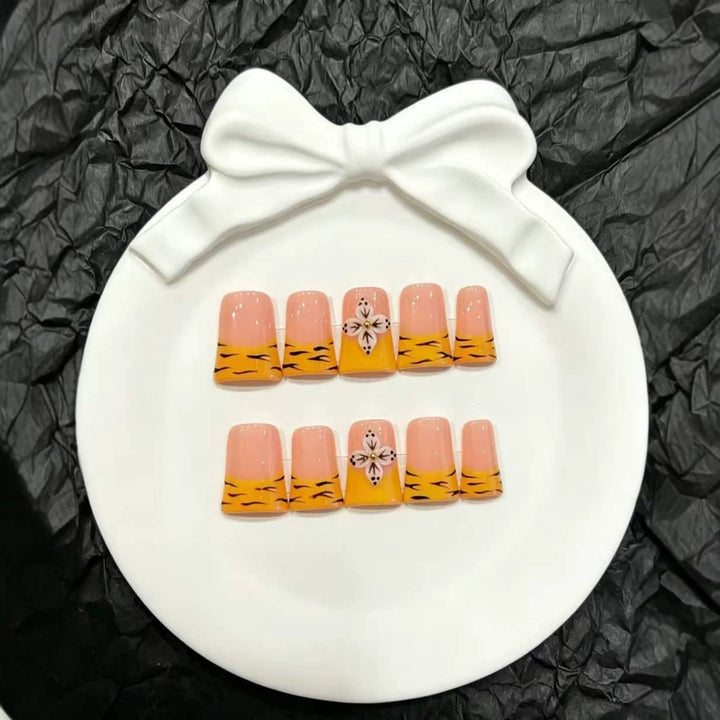 Künstlerisches Gradient Press-On Nail Set