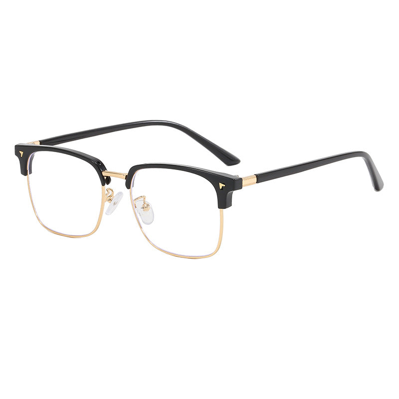 Damen elegante quadratische Brille mit leichtem Metallrahmen Karnz
