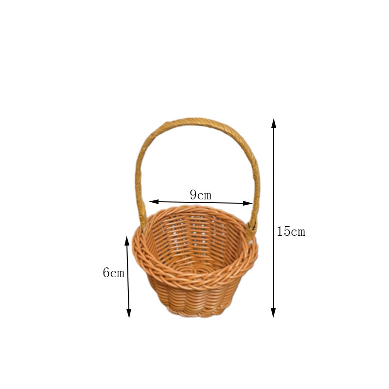 Dekorative Miniatur Geflochtene Korb Karnz