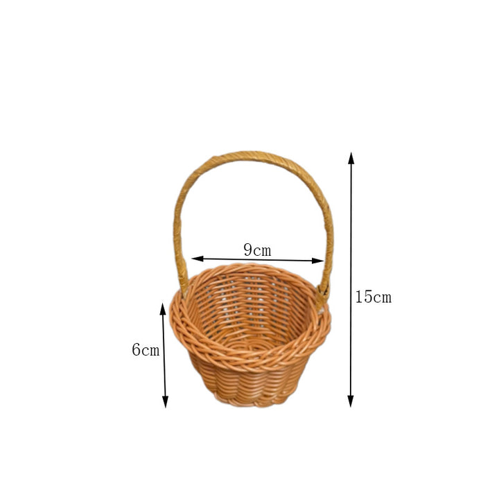 Dekorative Miniatur Geflochtene Korb Karnz