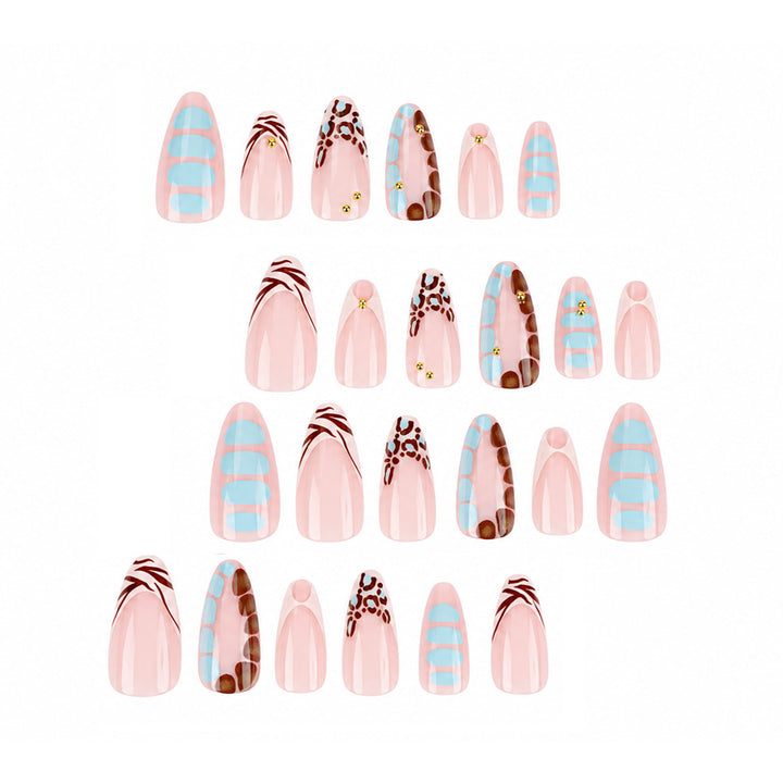 Glamouröse Stiletto Press-On Nail Art Set