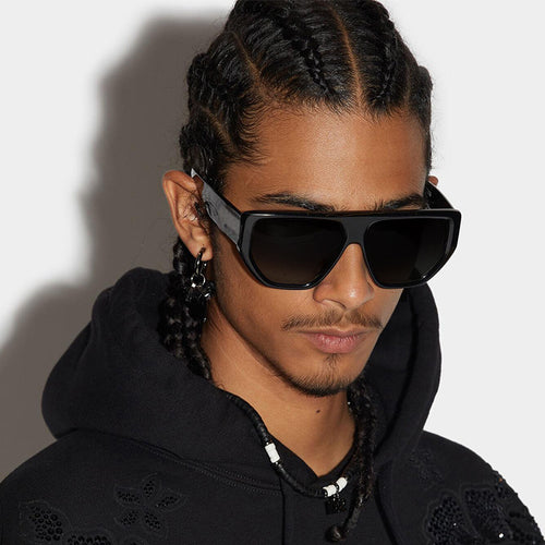 Damen Oversized Sonnenbrille mit stylischem geometrischen Rahmen Karnz