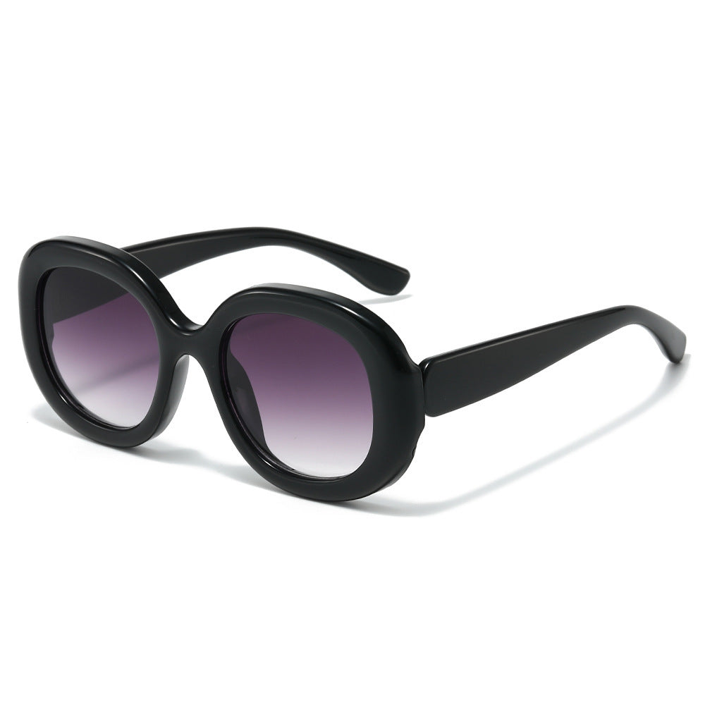 Modebewusste Retro-inspirierte runde Sonnenbrille Karnz
