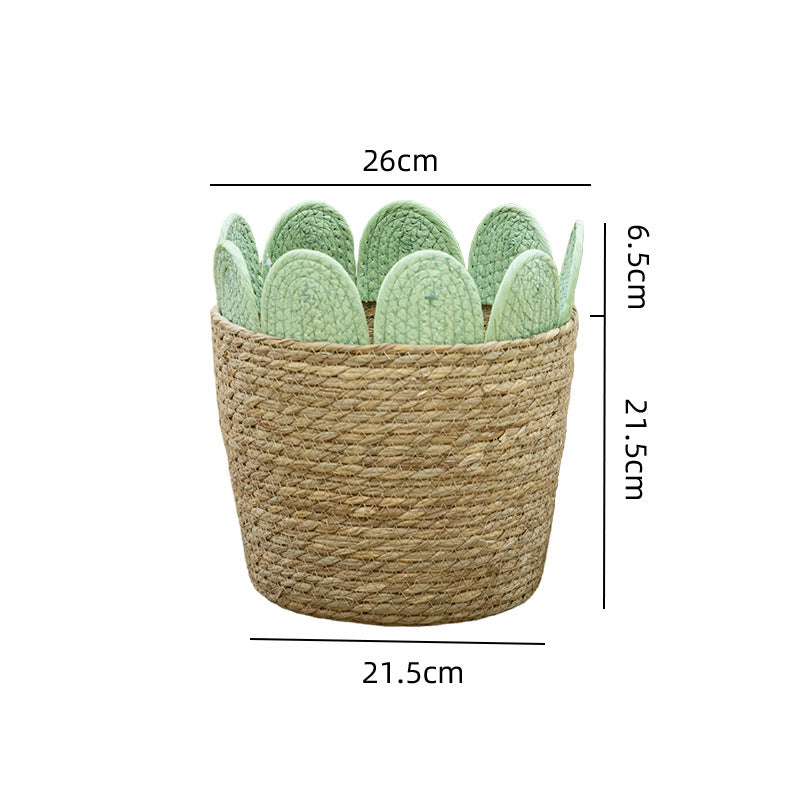 Dekorativer Geflochtener Blumentopf Karnz