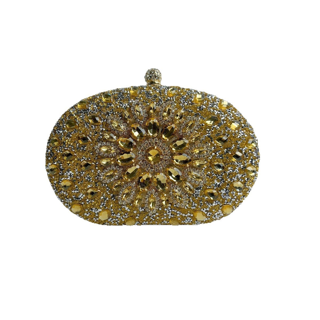 Verschnörkelte Kristallabend-Clutch