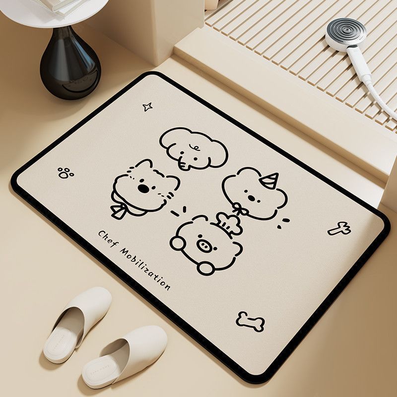 3D Schmetterlingsmuster Badmatte