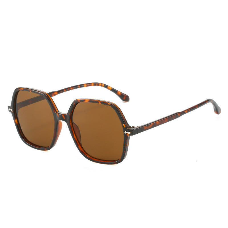 Damen Stylische oversized Sonnenbrille mit einzigartigem Rahmen Karnz